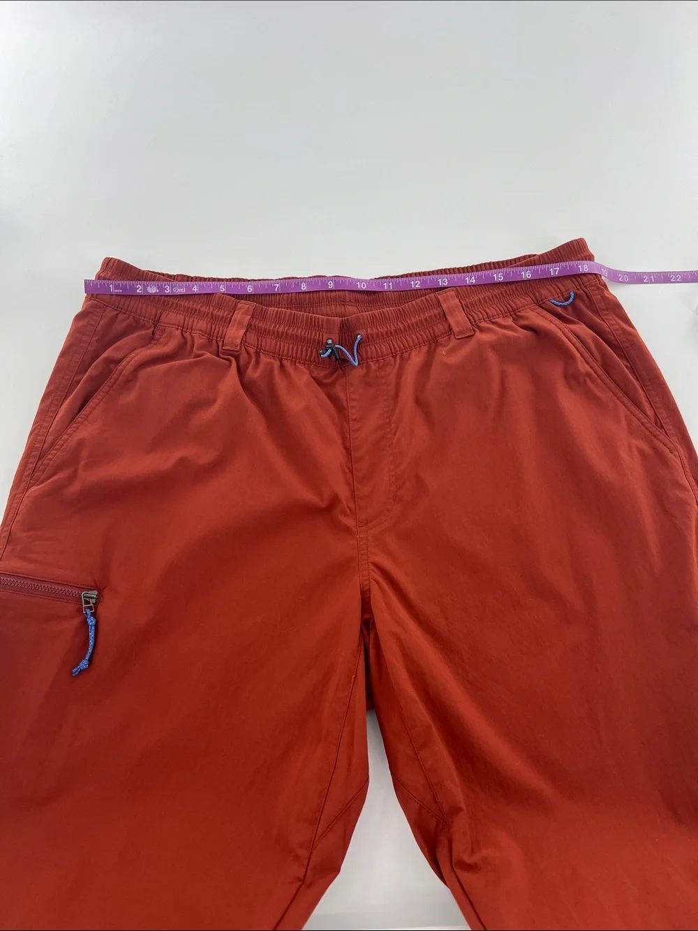 REI Men's Trailmade Rust Jogger Pants Zip Pocket Nylon Spandex